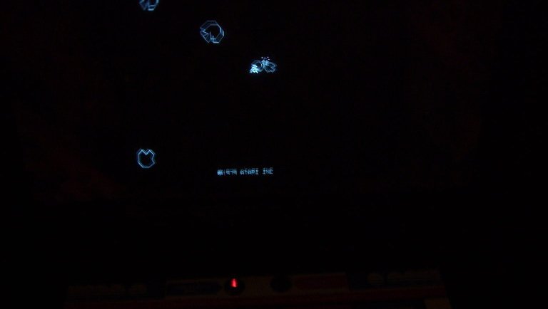 Asteroids, game screen