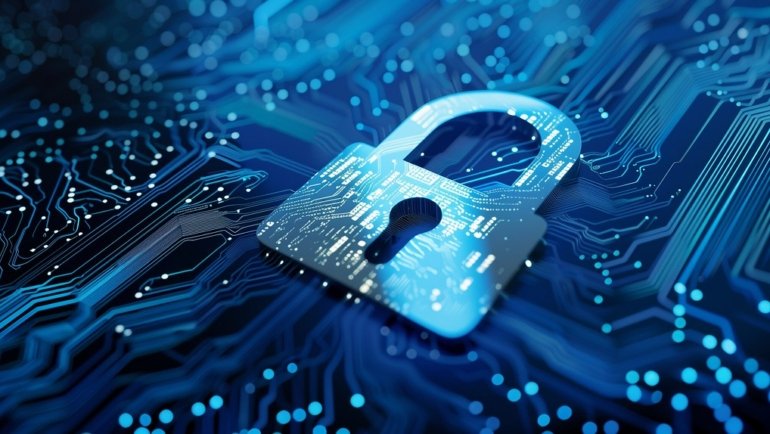 Cyber Security Padlock Concept Image